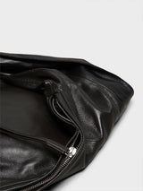 Lemaire - Small Scarf Bag in Black and Dark Chocolate