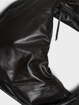 Lemaire - Scarf Bag in Black and Dark Chocolate
