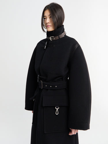 Lemaire - Duffle Coat in Black