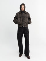 Lemaire - Bomber Jacket in Espresso