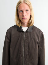 Lemaire - Leather Collar Blouson in Risretto
