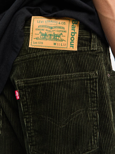 Levi's x Barbour 578 Pleated Rosin Jeans in Black