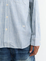 Levi's - Blue Tab Work Shirt in Indigo Blue Stripes