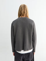 Lady White Co. - Cropped V-Neck Sweater in Pewter