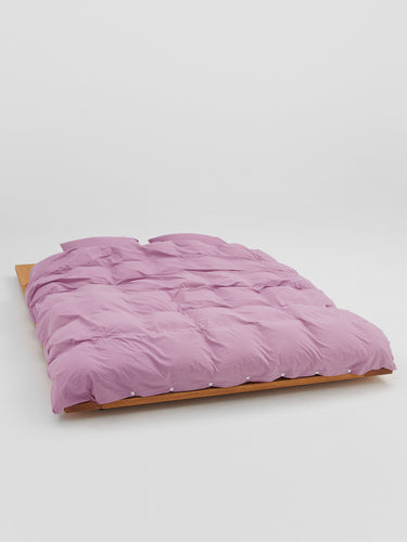 Tekla - Percale Duvet Cover in Mallow Pink