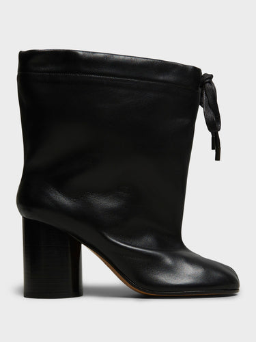 Maison Margiela - Tabi Drawstring Ankle Boots in Black