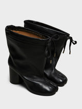 Maison Margiela - Tabi Drawstring Ankle Boots in Black