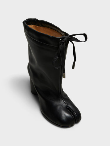 Maison Margiela - Tabi Drawstring Ankle Boots in Black