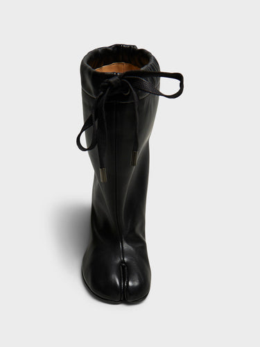 Maison Margiela - Tabi Drawstring Ankle Boots in Black