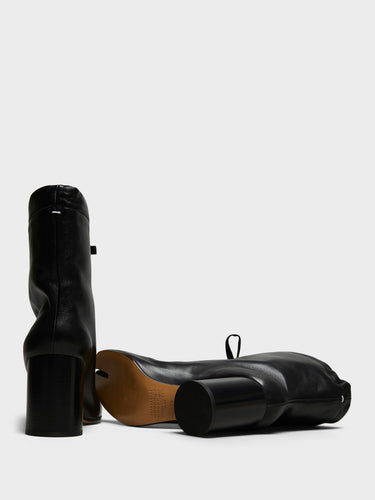 Maison Margiela - Tabi Drawstring Ankle Boots in Black