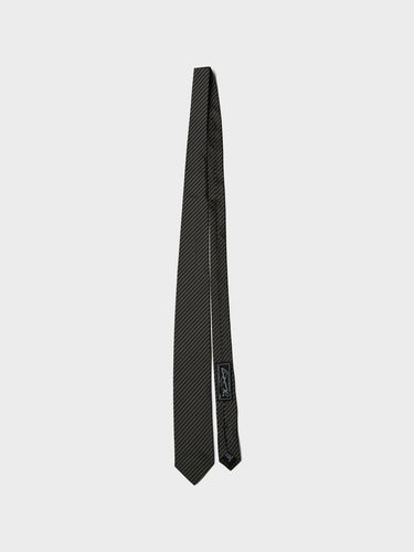 mfpen - Banquet Tie in Black Fine Stripe