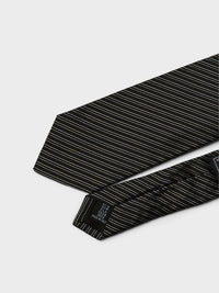 mfpen - Banquet Tie in Black Fine Stripe