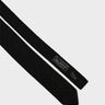 mfpen - Formal Tie in Black Knitted Stripe