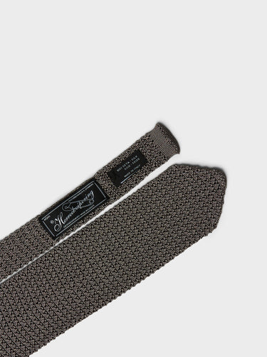 mfpen - Formal Tie in Grey Open Knit