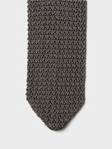 mfpen - Formal Tie in Grey Open Knit