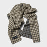 mfpen - Wool Scarf in Grey Double Faced Check
