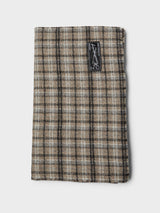 mfpen - Wool Scarf in Brown Double Faced Check