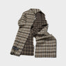 mfpen - Wool Scarf in Brown Double Faced Check
