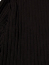 mfpen - Round Neck Sweater in Dark Brown Ajour Stripe