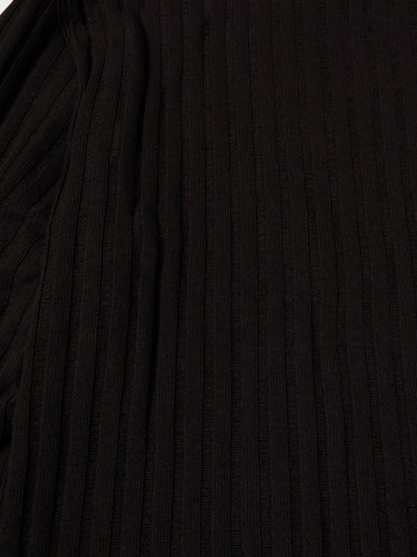 mfpen - Round Neck Sweater in Dark Brown Ajour Stripe