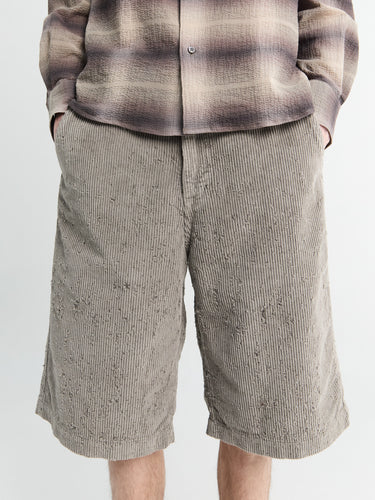 mfpen - Edition Cord Shorts in Taupe Punch Out