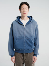 mfpen - Rehearsal Zip Hoodie in Faded Navy