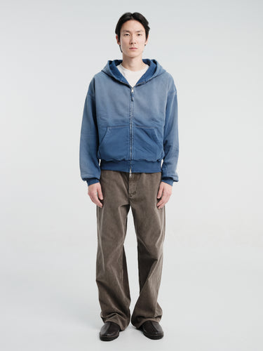 mfpen - Rehearsal Zip Hoodie in Faded Navy