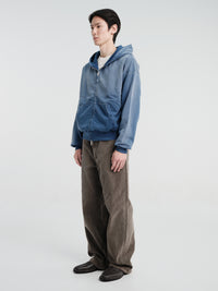 mfpen - Rehearsal Zip Hoodie in Faded Navy