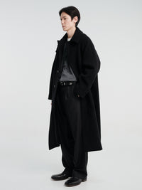 mfpen - Installation Coat in Black Recycled Wool
