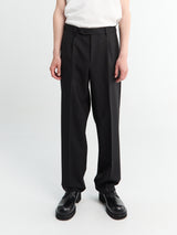 mfpen - Formal Trousers in Black Tropical Wool
