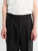 mfpen - Formal Trousers in Black Tropical Wool