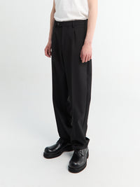 mfpen - Formal Trousers in Black Tropical Wool