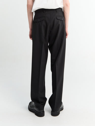 mfpen - Formal Trousers in Black Tropical Wool