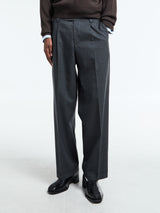 mfpen - Patch Trousers in Grey Worsted Wool