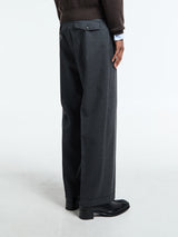 mfpen - Patch Trousers in Grey Worsted Wool