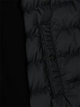 Moncler - Padded Zip-Up Cotton Cardigan in Black