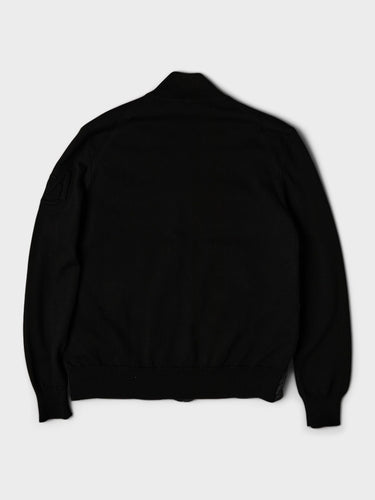 Moncler - Padded Zip-Up Cotton Cardigan in Black