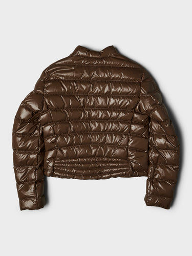 Moncler - Papillon Short Down Jacket in Brown