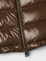 Moncler - Papillon Short Down Jacket in Brown