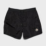 Moncler - Logo Patch Swim Shorts in Black