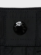 Moncler - Tricolour-Trimmed Swim Shorts in Black