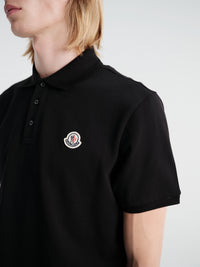 Moncler - Shortsleeved Polo in Black