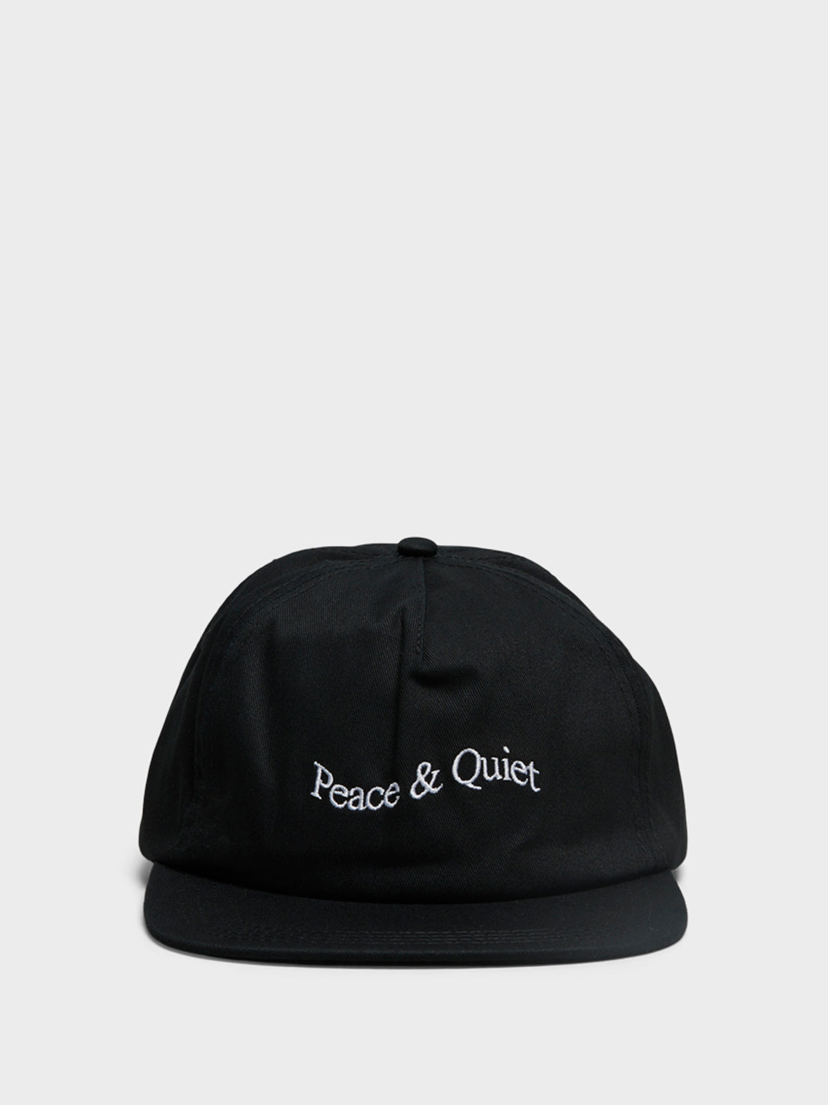 Museum of Peace & Quiet - WORDMARK 5 PANEL HAT in Black