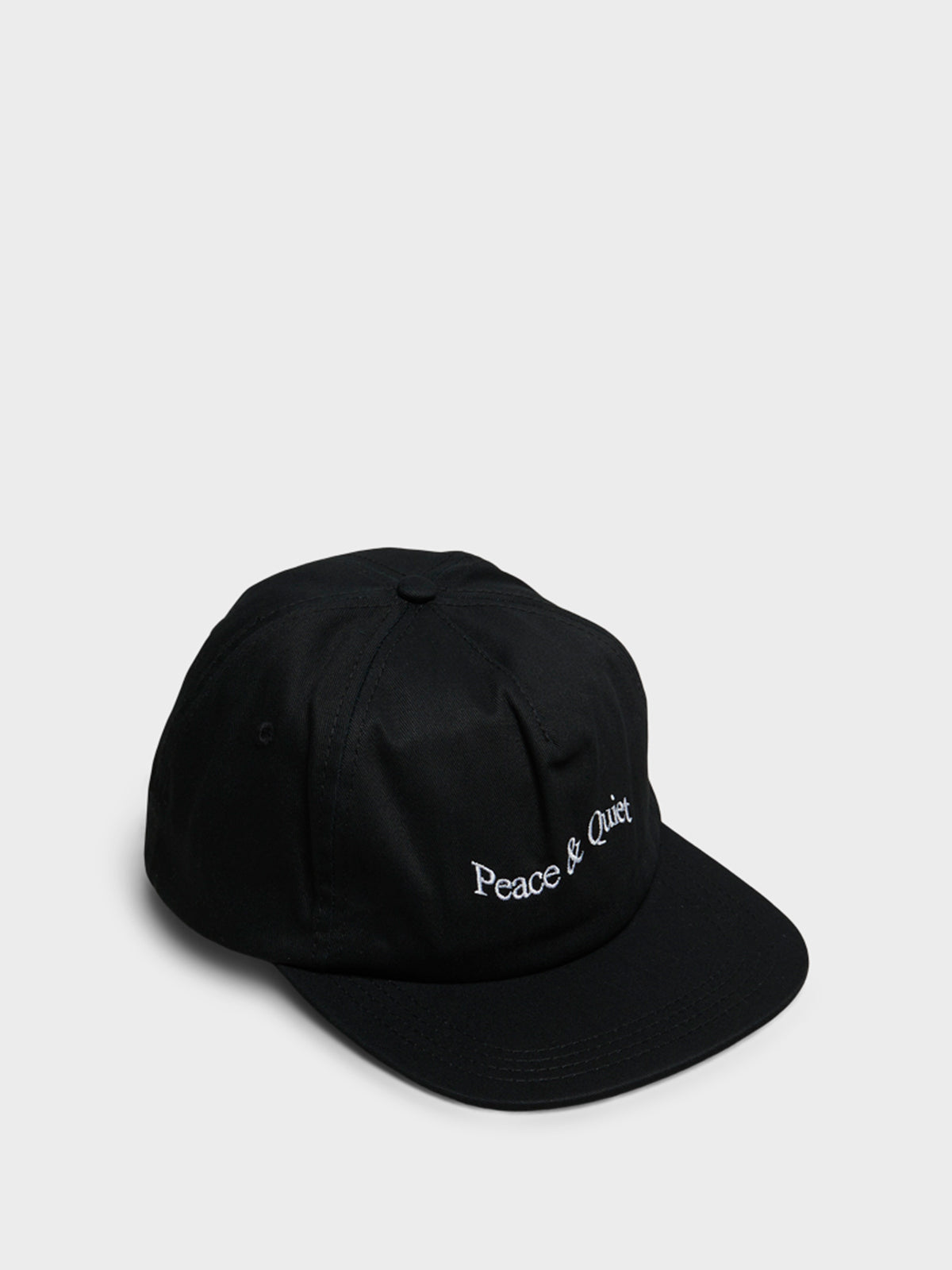 Museum of Peace & Quiet - WORDMARK 5 PANEL HAT in Black