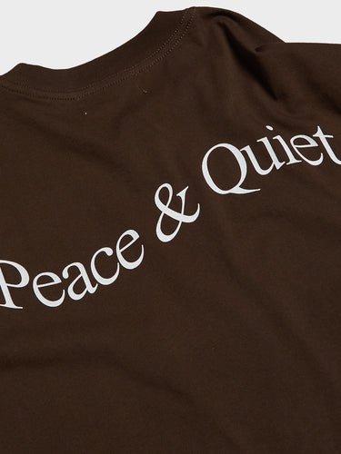 Museum of Peace & Quiet - Wordmark T-Shirt in Brown