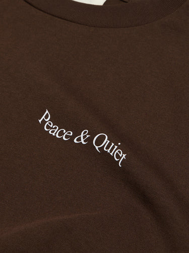 Museum of Peace & Quiet - Wordmark T-Shirt in Brown