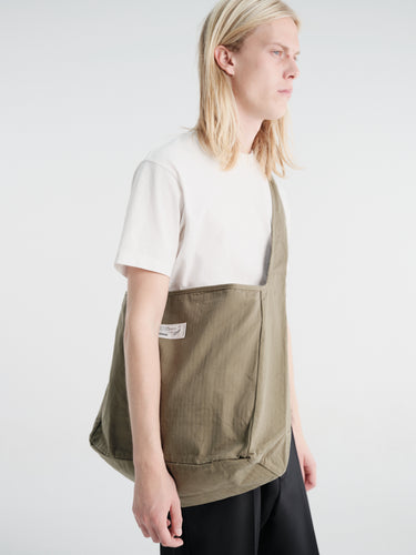 Neighborhood - HBT Newspaper Bag in Olive Drab