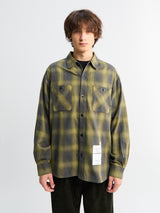 Neighborhood - Hombre Check Shirt in Charcoal