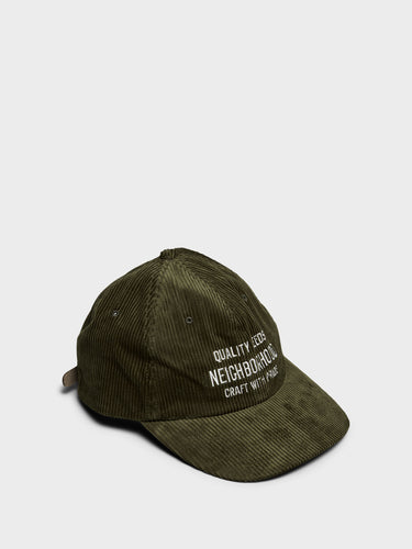 Neighborhood - Corduroy Dad Cap in Olive Drab
