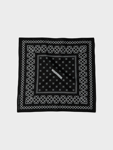 Neighborhood - Line Pattern Bandana in Black